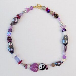 new! handmade beaded choker chunky choker with charms necklace